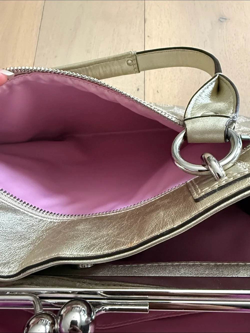 Coach Signature Canvas bag and wallet